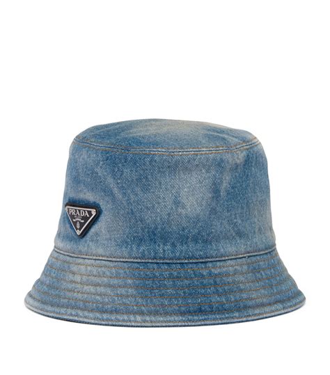 prada bucket hat blue|prada denim bucket hat.